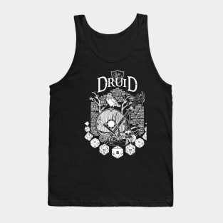 RPG Class Series: Druid - White Version Tank Top